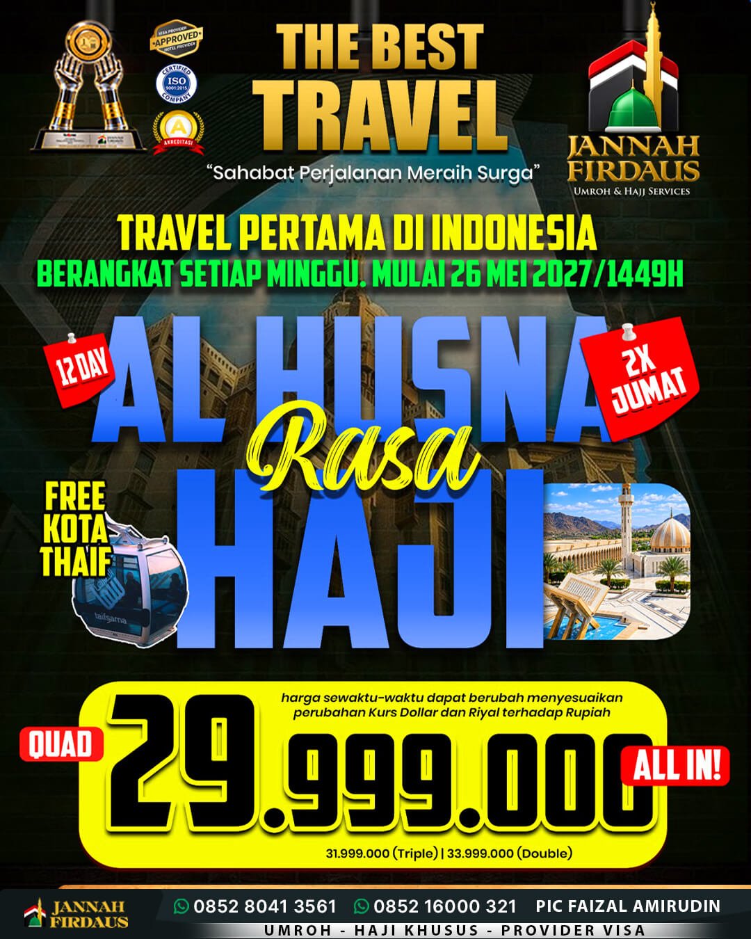 Harga Umroh Mei 2027 11 umroh mei 2027 alhusna