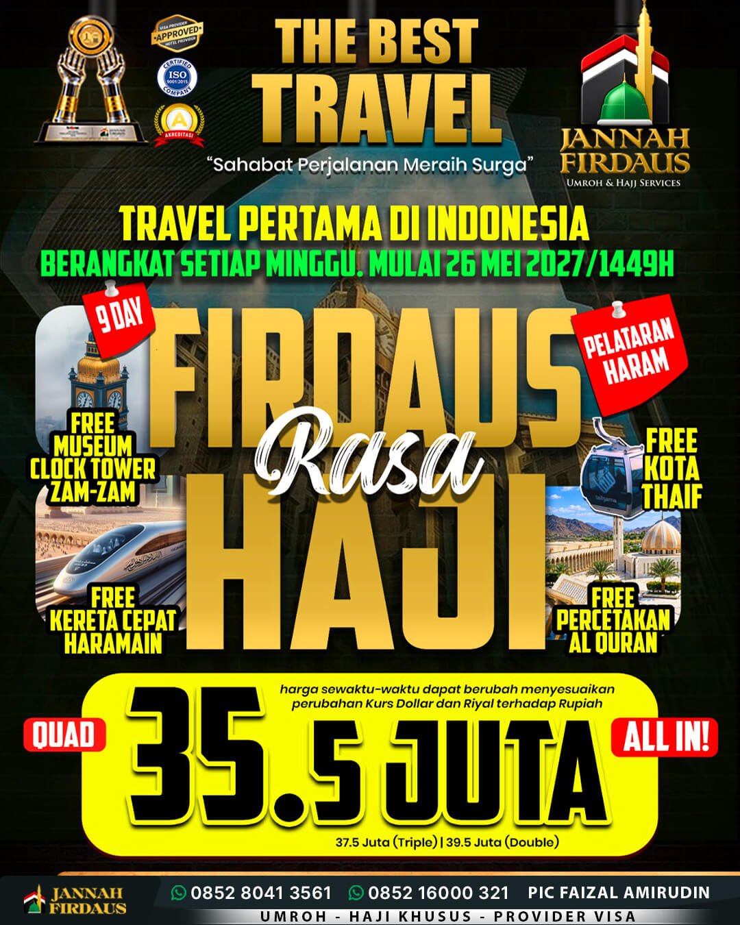 Harga Umroh Mei 2027 9 umroh mei 2027 firdaus