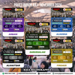 umroh agustus 2024 pt jannah firdaus tour travel 1446 hijriah