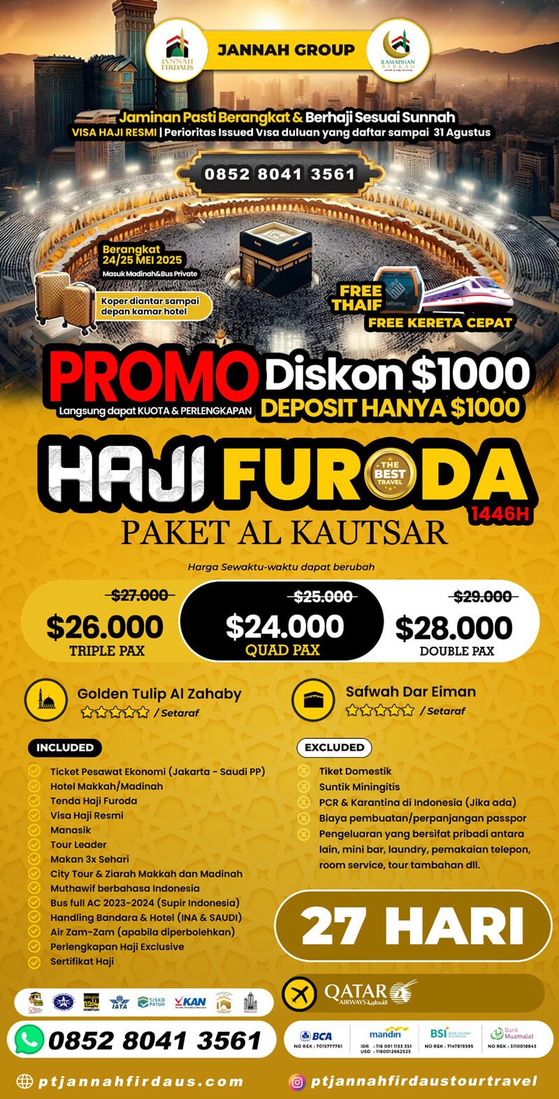 Haji Furoda 2025 Paket Alkautsar
