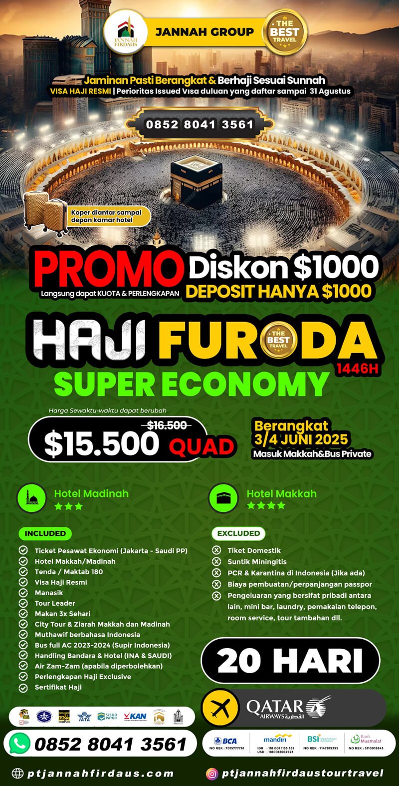 Haji Furoda 2025 Paket Ekonomi