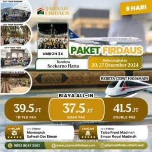 Paket Umroh Bulan Desember Firdaus 2024 Jannah Firdaus Travel