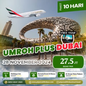 Umroh Plus Dubai 28 November 2024