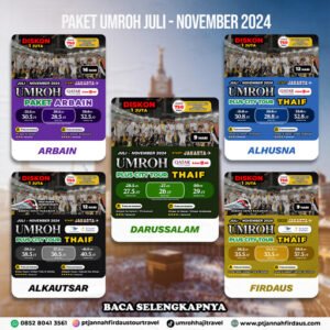 harga umroh juli 2024 pt jannah firdaus tour travel 1446 hijriah