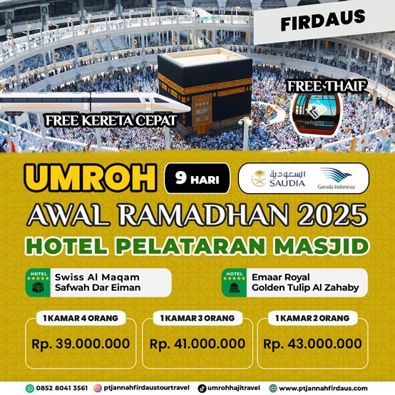 UMROH VIP AWAL RAMADHAN 2025 FIRDAUS