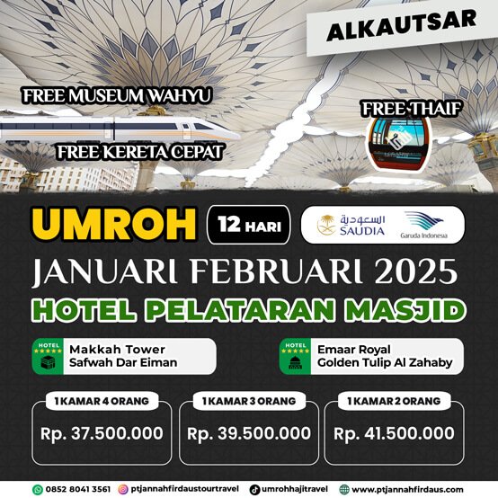 UMROH VIP JANUARI FEBRUARI 2025 ALKAUTSAR