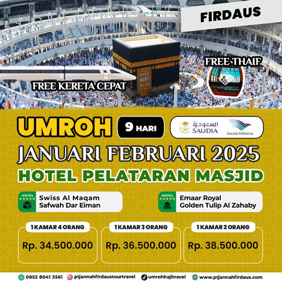 UMROH VIP JANUARI FEBRUARI 2025 FIRDAUS