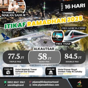 Umroh Itikaf ramadhan 2025 16 Hari Alkautsar