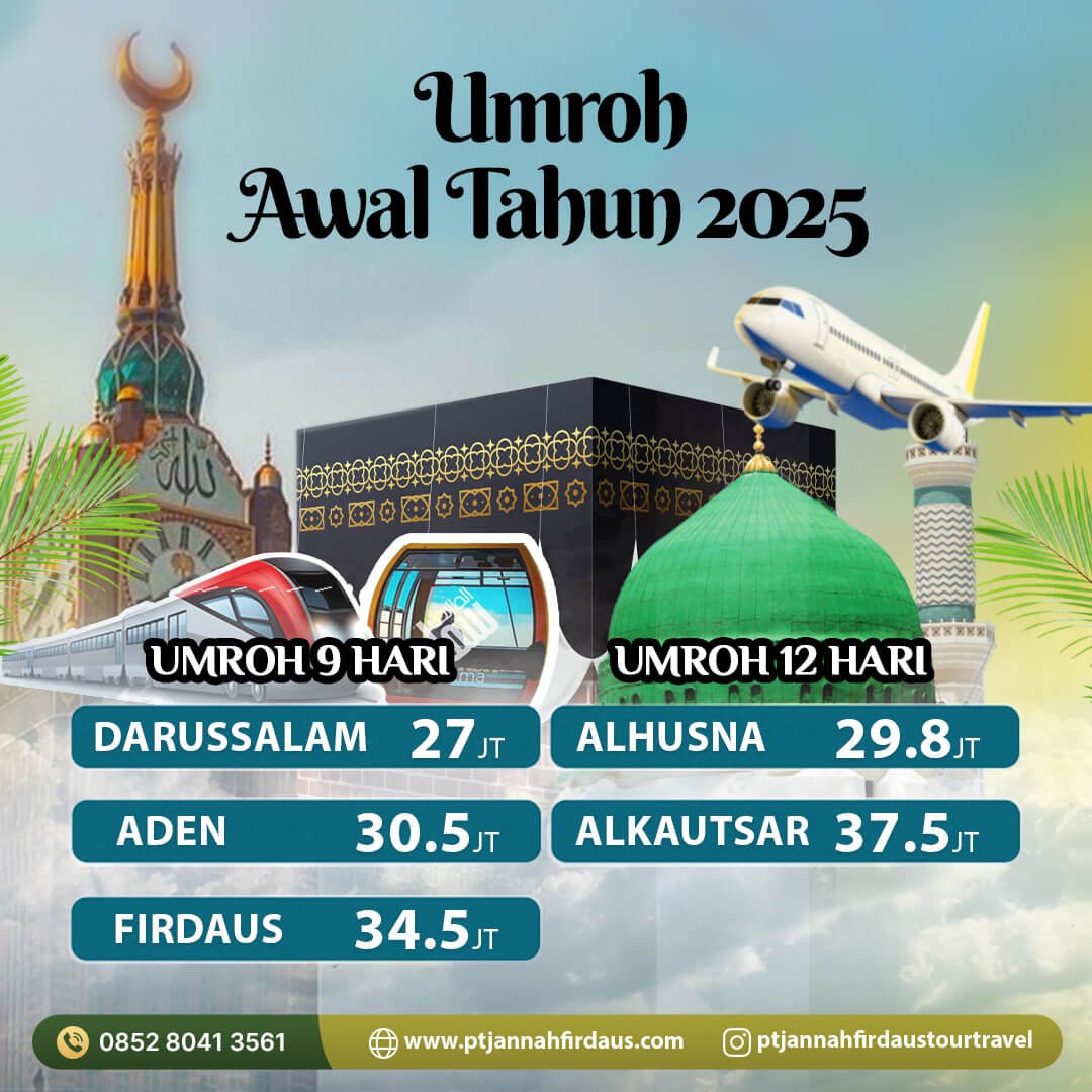 umroh awal tahun 2025 jannah firdaus