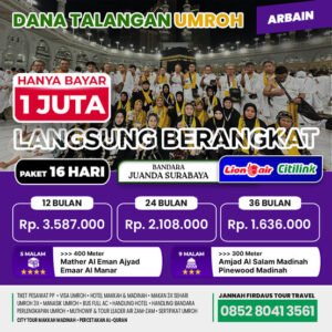 Cicilan Umroh Syariah Surabaya Arbain 2024 2025