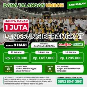 Cicilan Umroh Syariah Surabaya Darussalam 2024 2025