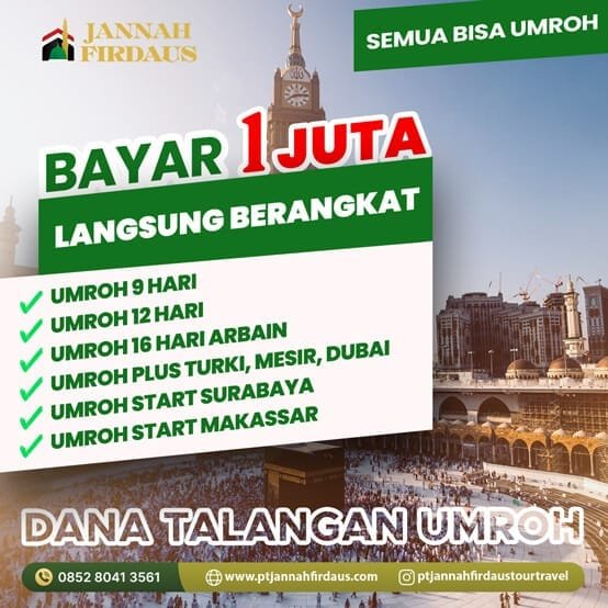 Umroh Dana Talangan 15 Umroh Dana Talangan Terbaru