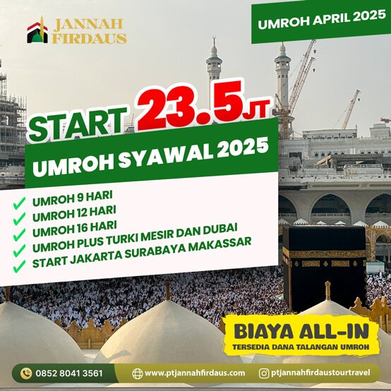 Umroh Syawal 2025 Jannah Firdaus Travel