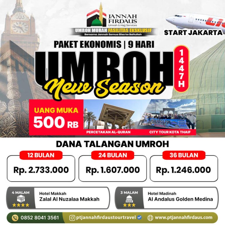 dana talangan umroh 2025 1447 hijriah ekonomis
