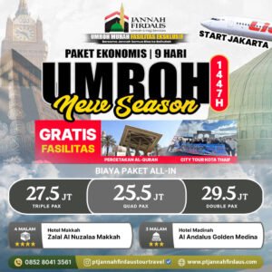 umroh ekonomis 2025 pt jannah firdaus 1447 hijriah