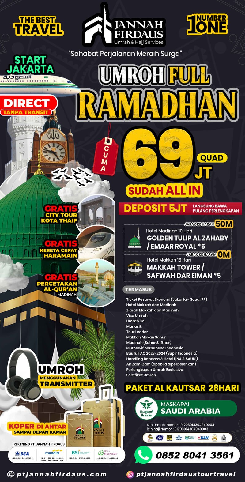 umroh full ramadhan 2025 jannah firdaus travel paket alkautsar