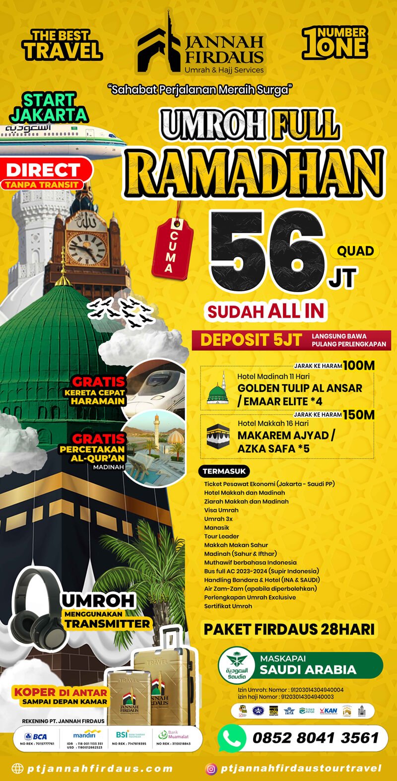 umroh full ramadhan 2025 jannah firdaus travel paket firdaus