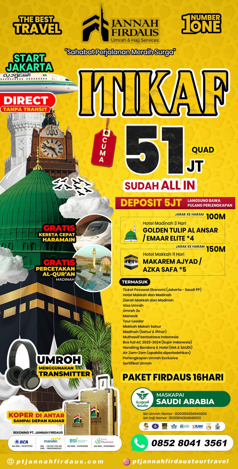 umroh itikaf ramadhan 2025 jannah firdaus travel paket firdaus