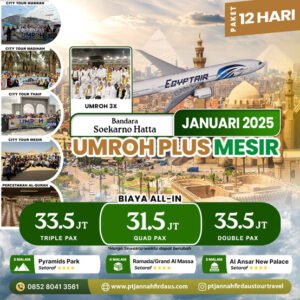 umroh plus mesir januari 2025