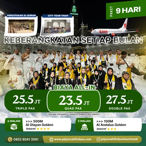 Harga Umroh Februari 2025 9 umroh promo 2024 2025