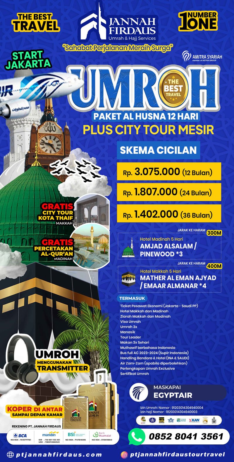 Cicilan Umrah Syariah Alhusna 2024 2025