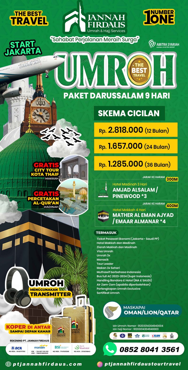 Cicilan Umrah Syariah Darussalam 2024 2025