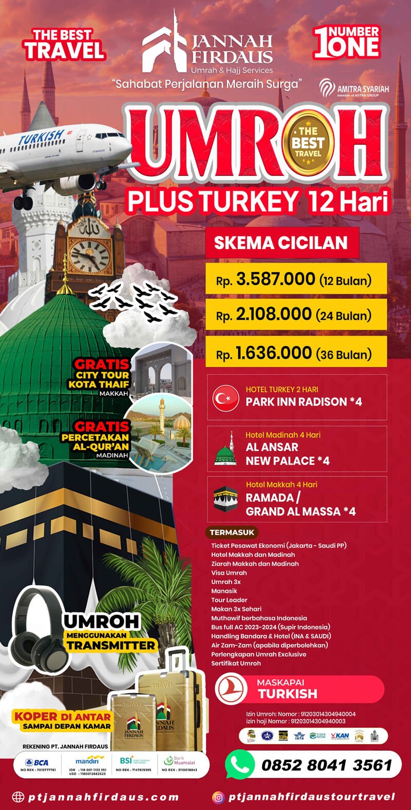 Cicilan Umrah Syariah Umroh Plus Turki 2024 2025