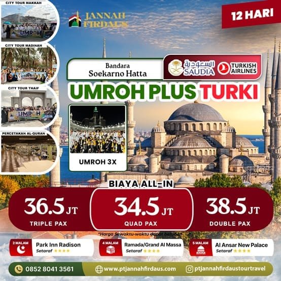 Umroh Plus Turki 2025