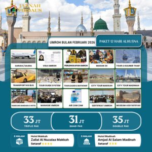 umroh bulan februari alhusna 2026 paket 12 hari