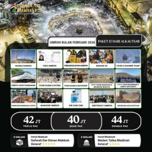 umroh bulan februari alkautsar 2026 paket 12 hari