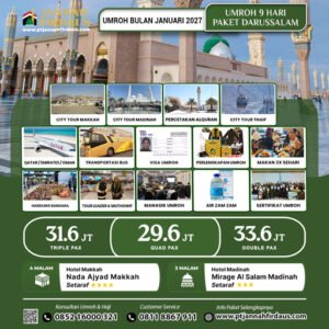 umroh bulan januari 2027 darussalam