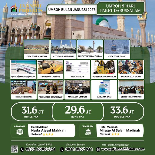Umroh Januari 2027 2 umroh bulan januari 2027 darussalam