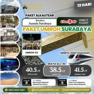 Paket Umroh Surabaya 2025 Alkautsar 12 Hari