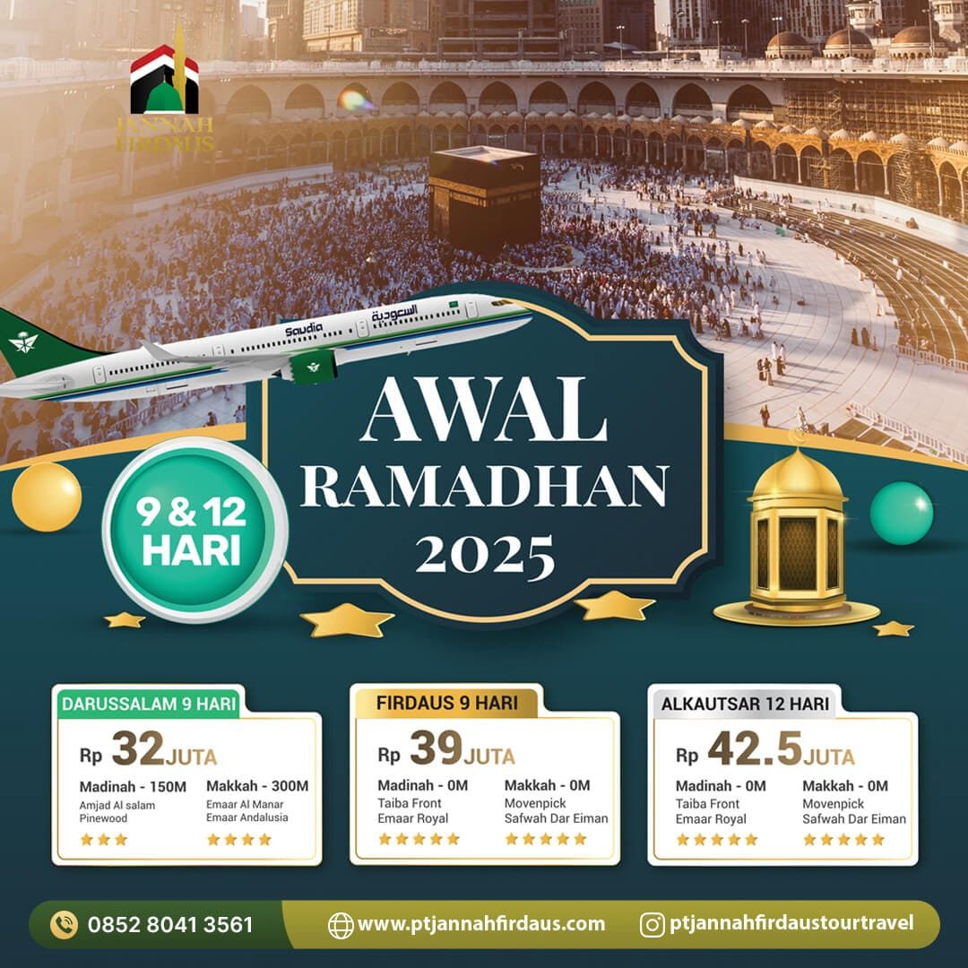 Umroh Awal Ramadhan 2025 PT Jannah Firdaus