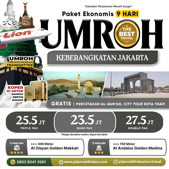 umrah ekonomis 2025 1446H