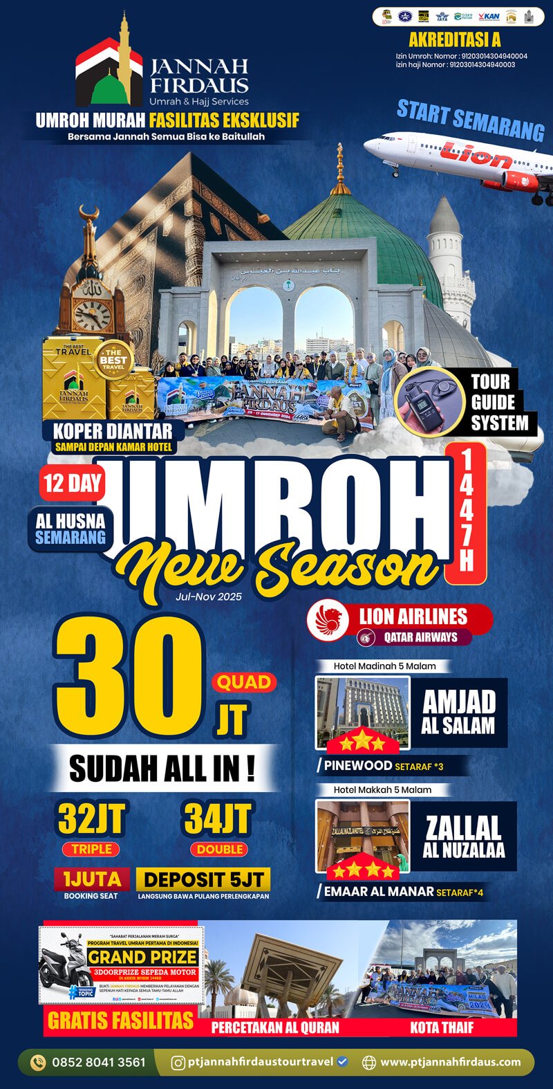 Paket Umroh 2025 Semarang Alhusna 12 Hari