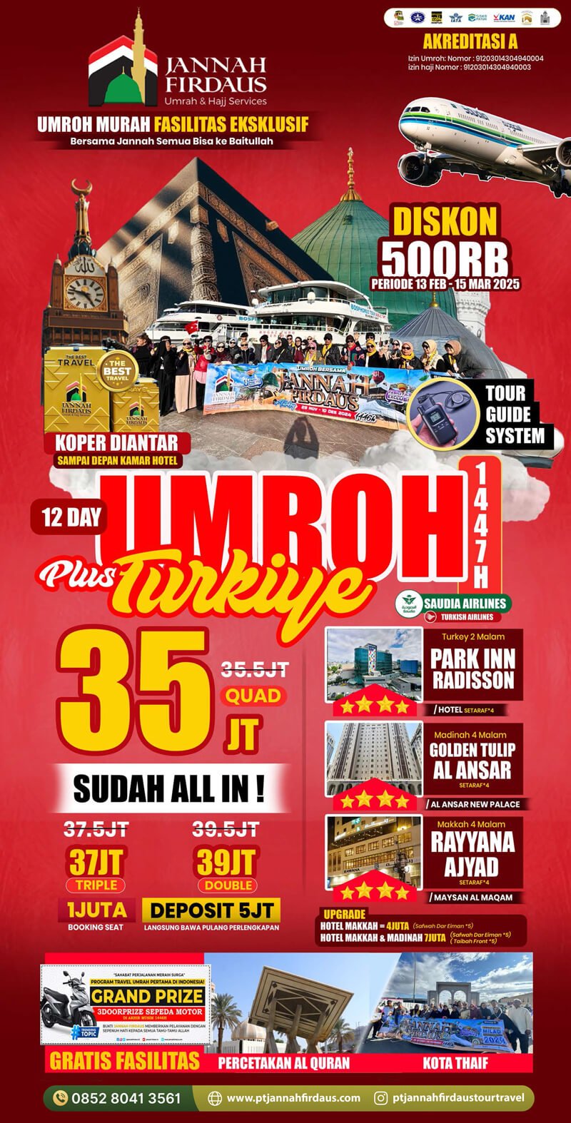 Umrah Plus Turki 1447H