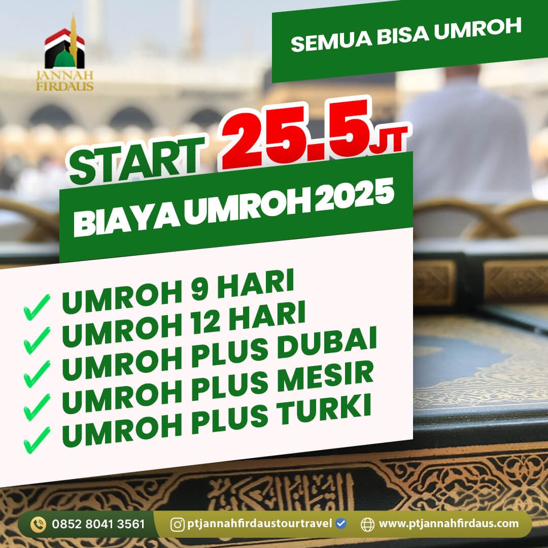 Biaya Umroh Terbaru 2025 19 biaya umroh 2025 1447 hijriah