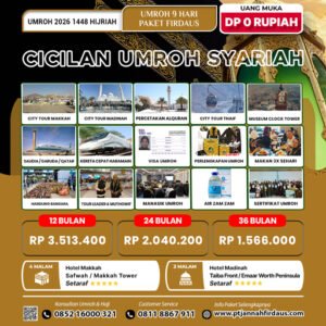 cicilan umroh syariah 2026 firdaus 1448 hijriah