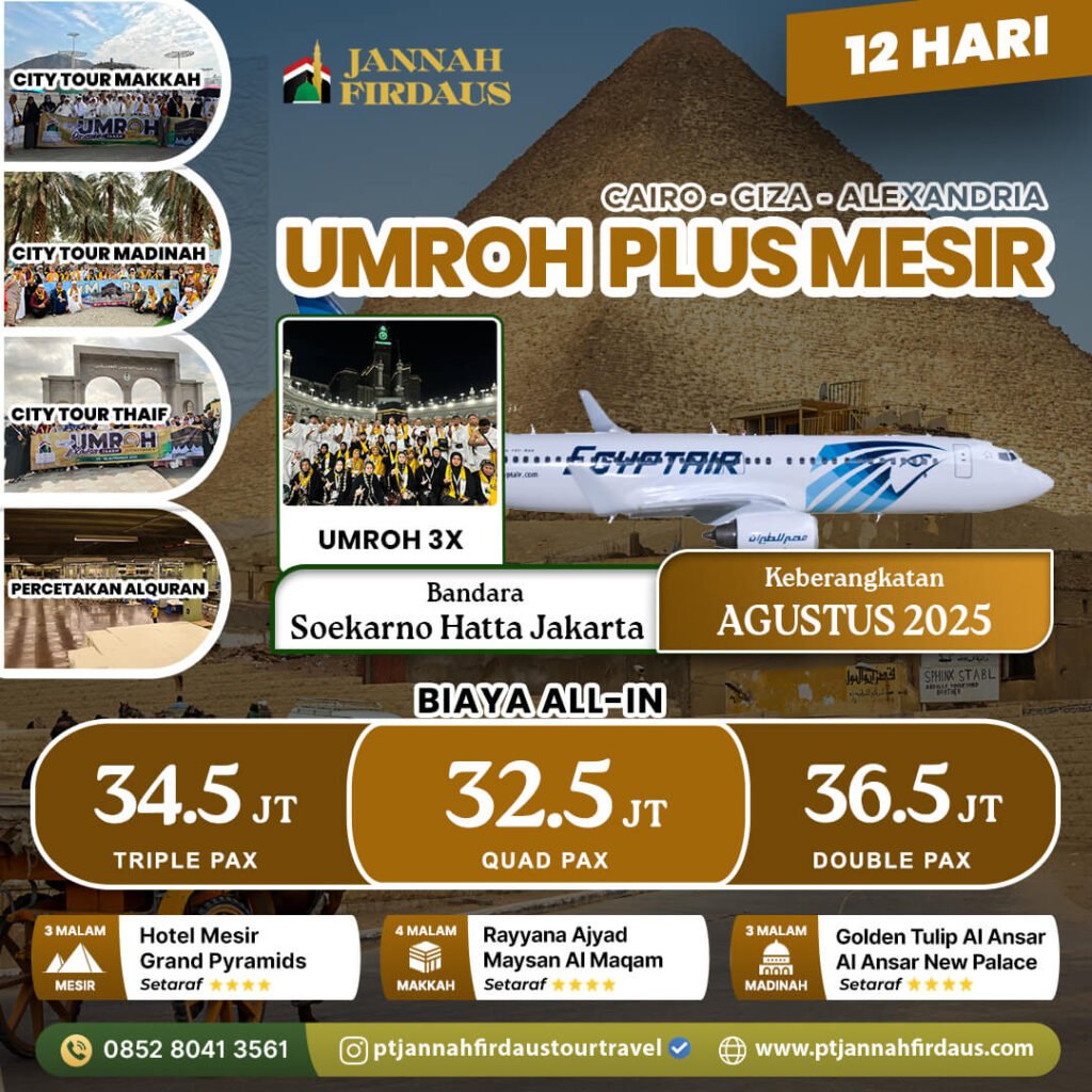 Harga Umroh Plus Mesir Agustus 2025 3 umroh plus mesir agustus 2025