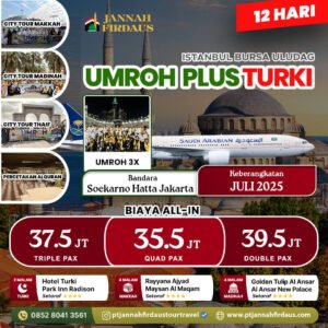 umroh plus turki juli 2025