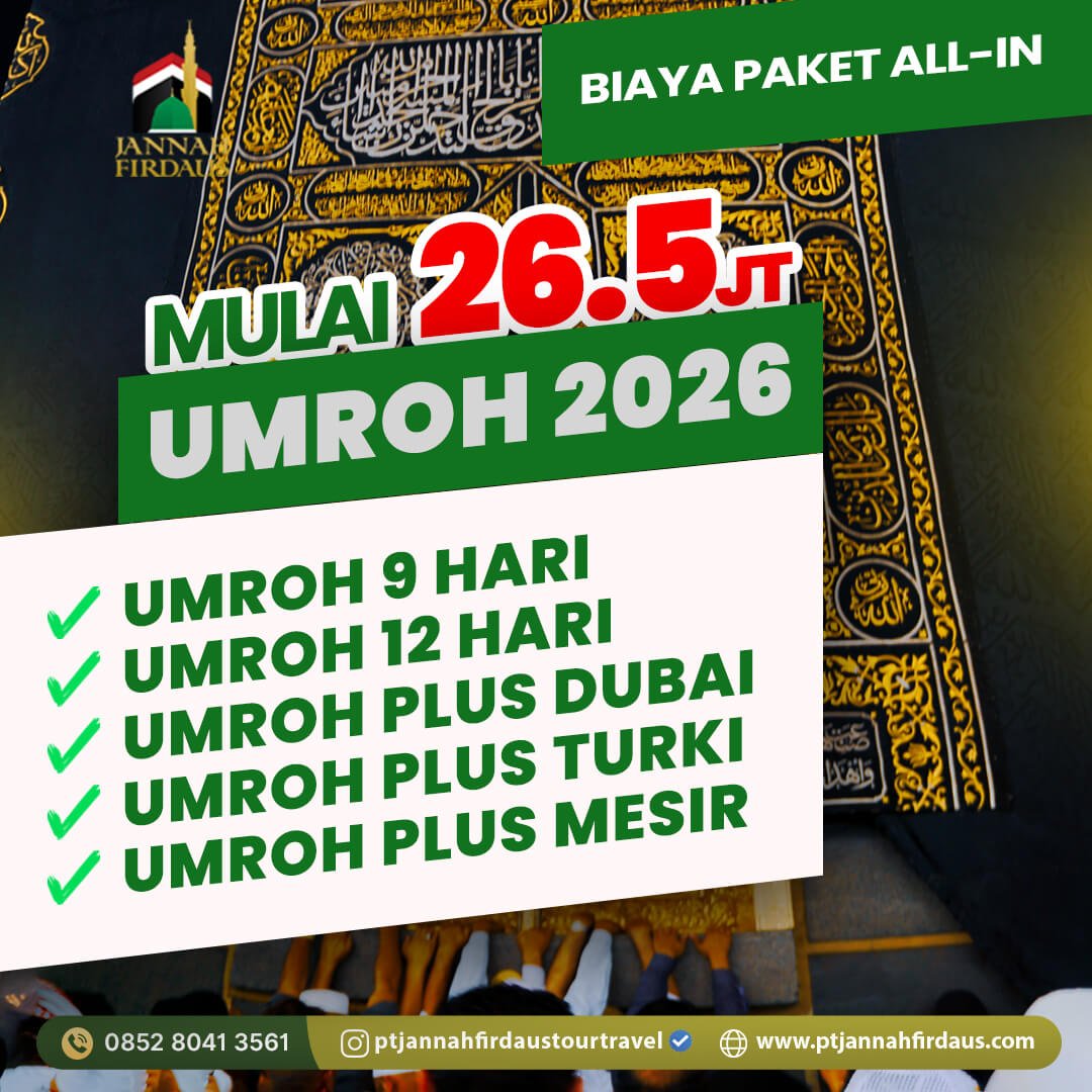 Biaya Umroh 2026 Murah Jaminan Pasti Berangkat 82 umroh 2026