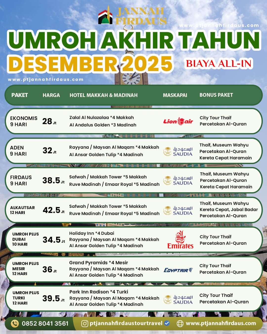 umroh akhir tahun 2025