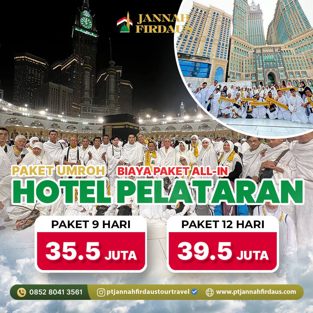 Harga Paket Umroh Hotel Pelataran Masjid 2025 2026 22 Paket Umroh Hotel Pelataran Masjid 2025 2026