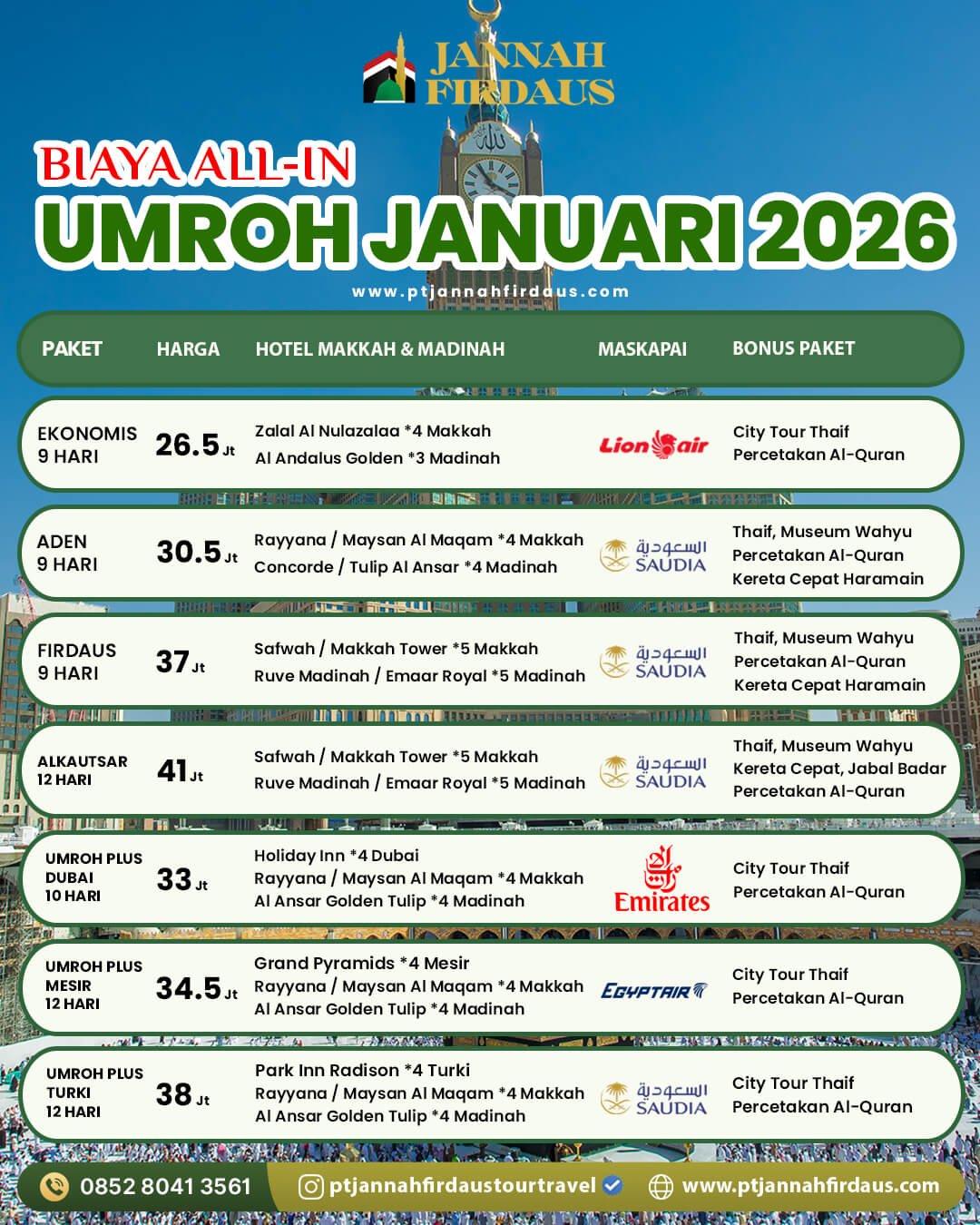 umroh januari 2026