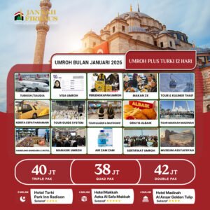 umroh plus turki 2026 paket 12 hari
