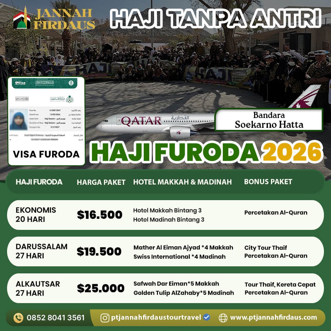 Haji Furoda 2026 Haji Tanpa Antri 2026 Jannah Firdaus Travel