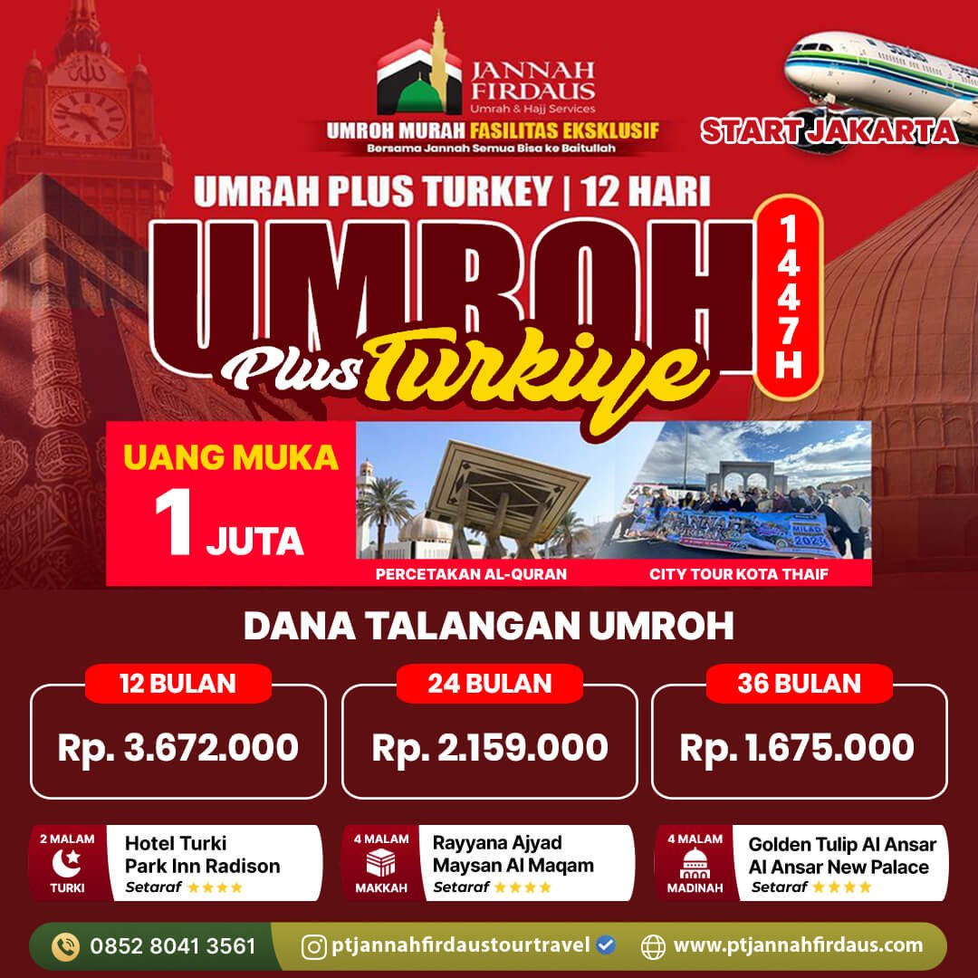 dana talangan umroh plus turki 2025 1447 hijriah