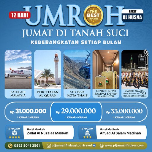 paket umroh 2025 alhusna juli sampai november