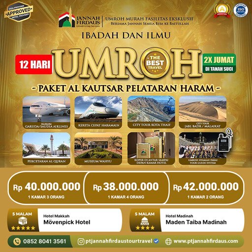 paket umroh 2025 hotel pelataran juli sampai november alkautsar